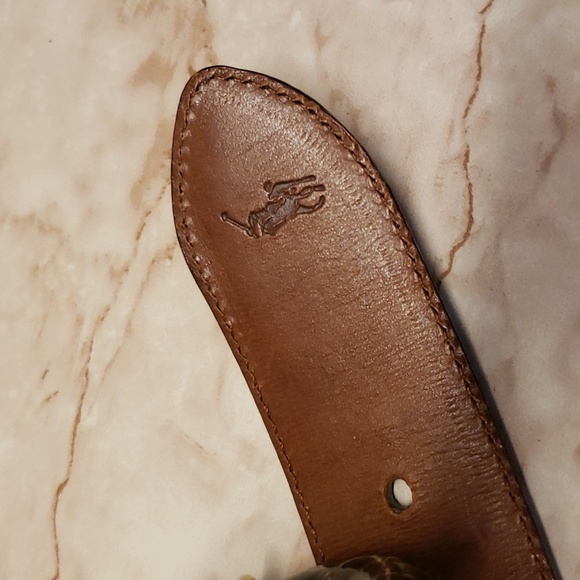 Ralph Lauren brown genuine american Alligator unisex belt 30 main image 7